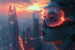 © Porawit - Transform your vision into a captivating side view savvy artwork that seamlessly blends realism with a touch of fantasy Infuse elements of futuristic technology with a hint of nost