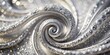 © artsakon - Glittering silver swirl design with a shiny finish