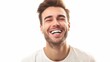© Mickey - Man's Radiant Smile after Transformative Teeth Whitening Procedure in Modern Dental Clinic
