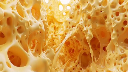 photo of cheese stretching. Processed cheese. Mozzarella. Cheese macro. Close-up. Food photo