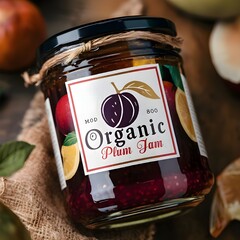 Poster - homemade plum jam