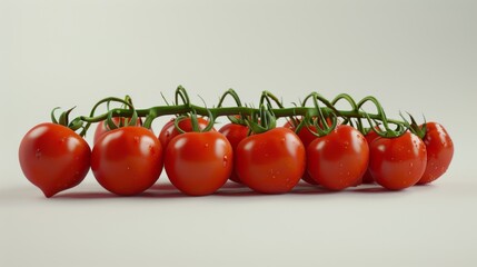 Wall Mural - A Line of Fresh Tomatoes