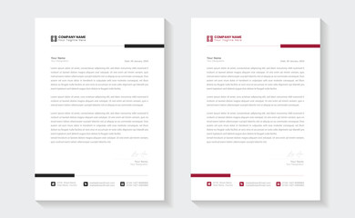 Modern Creative, Clean business style letterhead bundle of your corporate project design. Set to print. modern business letterhead in abstract design. Elegant template in minimalist. Print Ready A4