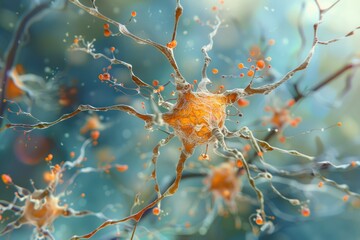 Wall Mural - close up view of cells. suitable for science projects