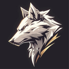 Wall Mural - Vector Logo of Wolf