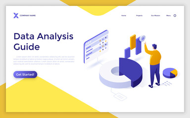 isometric business scene vector