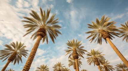 Poster - palm trees against sky