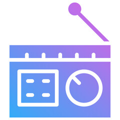 radio gradient fill icon