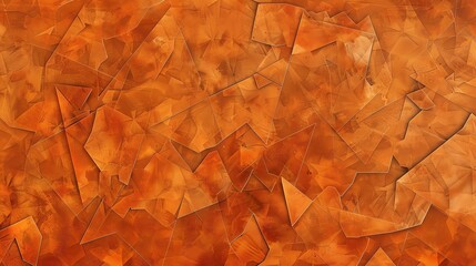 Wall Mural - orange triangle pattern abstract background