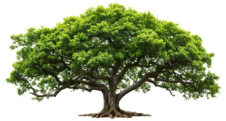 green wide tree cut out