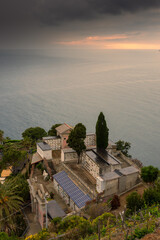 Wall Mural - Scenic graveyard by the sea,  Cinque Terre, Italy