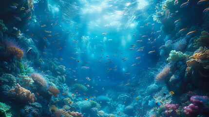 Wall Mural - Underwater Coral Reefs