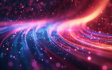 Wall Mural - abstract wave lines background design