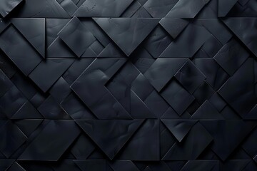 Wall Mural - futuristic dark background with 3d diamond tile pattern high tech abstract wallpaper