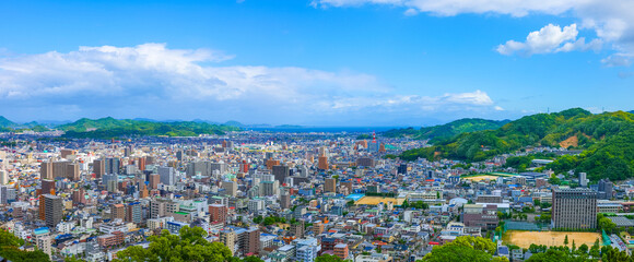 Canvas Print - 愛媛県松山市の町並み風景写真