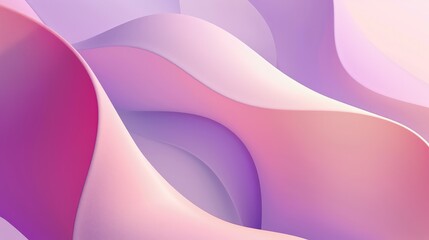 Wall Mural - a minimalist abstract shapes and forms background featuring smooth curves and gentle gradients in so