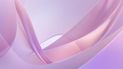 Wall Mural - a minimalist abstract shapes and forms background featuring smooth curves and gentle gradients in so