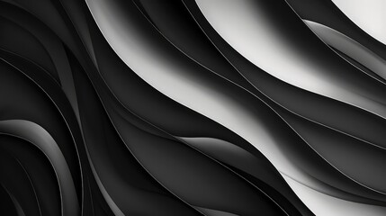 Wall Mural - a minimalist monochromatic abstract background with layered textures and gradients in black and whit