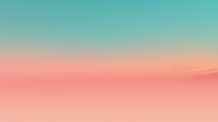 Wall Mural - a serene gradient background transitioning from twilight blue to coral pink, accented with a fine gr