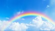 © GenBy - A rainbow is seen in the sky above a blue sky