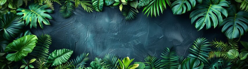 Background Tropical. Enveloped by thick foliage, the rainforest's lushness evokes a spirit of adventure, enticing adventurers to unveil its mysteries and marvels.