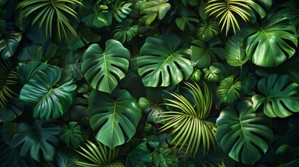 Background Tropical. Amidst the verdant foliage, the rainforest's vibrant greens and occasional bursts of color paint a breathtaking natural canvas, both soothing and invigorating.