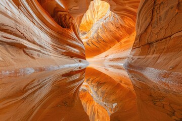 Wall Mural - Exit slot canyon. The Magic Antelope Canyon in the Navajo Reservation, the United States.