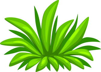 Sticker - Lush jungle plant, Jurassic environment game asset