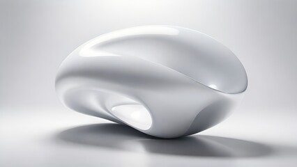 Aufkleber - Soft and smooth textured 3d effect gray wavy curved lines abstract background.