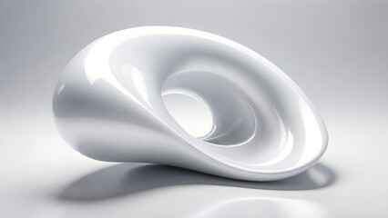 Aufkleber - Soft and smooth textured 3d effect gray wavy curved lines abstract background.