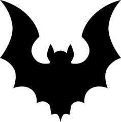 Wall Mural - Halloween holiday flying bat black silhouette