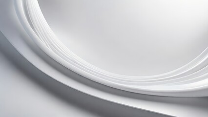 Aufkleber - Soft and smooth textured 3d effect gray wavy curved lines abstract background.
