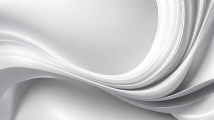 Aufkleber - Soft and smooth textured 3d effect gray wavy curved lines abstract background.