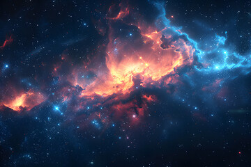 Wall Mural - big bang colorful space galaxy fog cloud nebula. universe science astronomy and stary night cosmos m