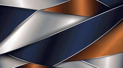 Wall Mural - a stylish abstract shapes and forms background showcasing elegant geometric patterns in shades of si