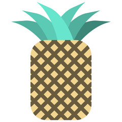 Wall Mural - pineapple-fruit-tropical-healthy-summer