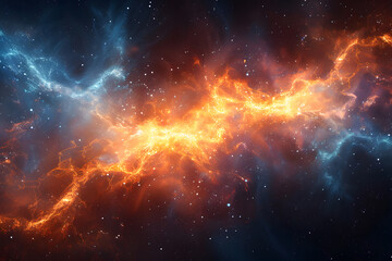Wall Mural - big bang colorful space galaxy fog cloud nebula. universe science astronomy and stary night cosmos m