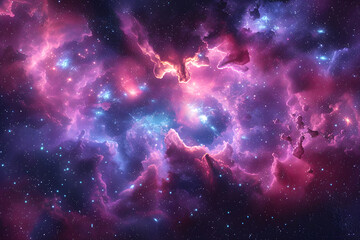 Wall Mural - big bang colorful space galaxy fog cloud nebula. universe science astronomy and stary night cosmos m