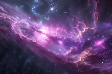 Wall Mural - big bang colorful space galaxy fog cloud nebula. universe science astronomy and stary night cosmos m