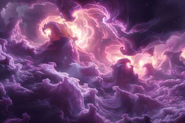 Wall Mural - big bang colorful space galaxy fog cloud nebula. universe science astronomy and stary night cosmos m