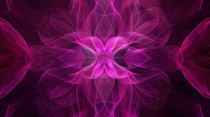 Wall Mural - an elegant abstract shapes and forms background with symmetrical organic shapes in varying hues of p