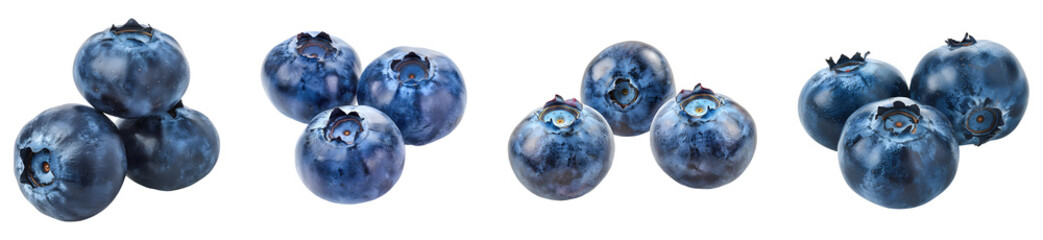 Wall Mural - Blueberry, isolated, fruit, PNG set