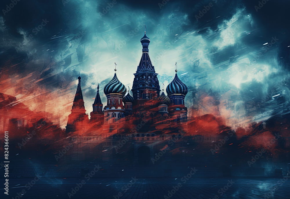 Beautiful Oil Painting Of Fairy Tale Palace Rough Brush Strokes on ...
