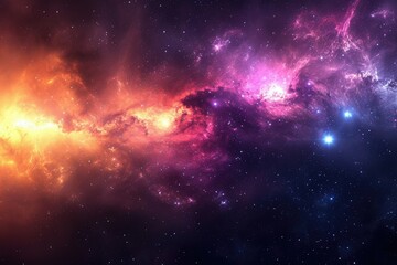 Wall Mural - Dynamic hues adorn the astronomy galaxy