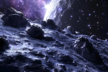 Wall Mural - big bang colorful space galaxy fog cloud nebula. universe science astronomy and stary night cosmos m