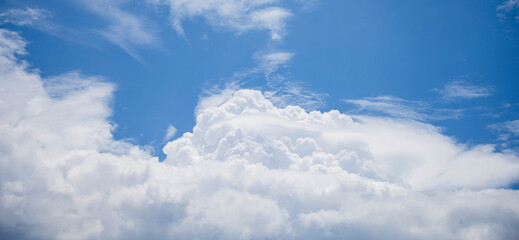 Wall Mural - blue sky with white clouds