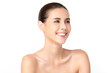 © kitthanes  - Beautiful young asian woman with clean fresh skin on white background, Face care, Facial treatment, Cosmetology, beauty and spa, Asian women portrait.