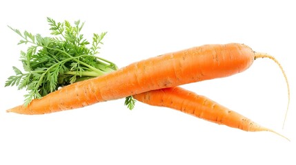 Wall Mural - Carrot isolated on white background . Generative Ai