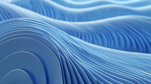 Blue abstract wavy background ,3d blue abstract wavy background ,Abstract Volumetric Blue Background ,Three dimensional render of blue wavy pattern