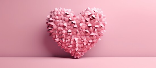 Heart pink background